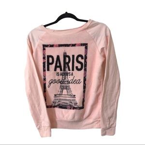 Cold Crush peach Paris sweatshirt